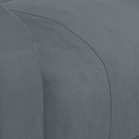 FOTEL ROZKŁADANY CIEMNOSZARY OBITY AKSAMITEM