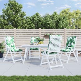 PODUSZKI NA KRZESŁA Z WYSOKIM OPARCIEM 4 SZT. WZÓR W LIŚCIE