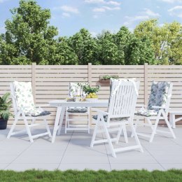 PODUSZKI NA KRZESŁA Z WYSOKIM OPARCIEM 4 SZT. WZÓR W LIŚCIE