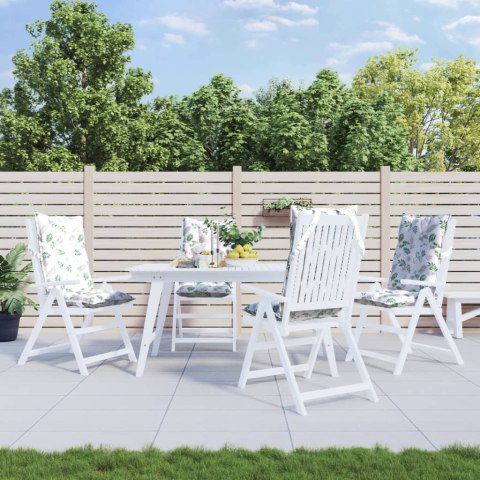 PODUSZKI NA KRZESŁA Z WYSOKIM OPARCIEM 4 SZT. WZÓR W LIŚCIE