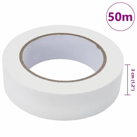 VidaXL Taśmy Maska Malarska 50 pcs Biały 30mm x 50m Papier