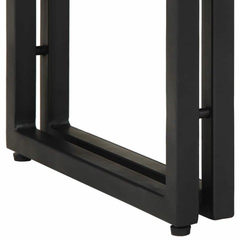 KONSOLA Z SZUFLADĄ BRĄZOWY 90X33X75CM DREWNO Z MANGO