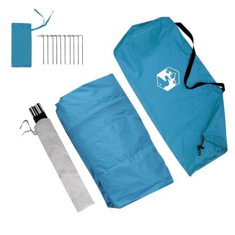 NAMIOT PRZEDSIONEK DO PRZYCZEPY KEMPINGOWEJ 252X245 UV WODOODPORNY NIEBIESKI