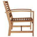 KRZESŁA OGRODOWE 2 SZT NATURALNY 60X65X76.5CM