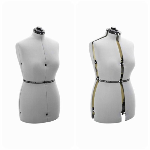 MANEKIN KRAWIECKI REGULOWANY SZARY M AKSAMIT