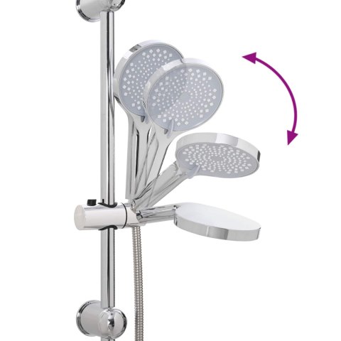 SYSTEM PRYSZNICOWY SREBRNY 45X20X96CM