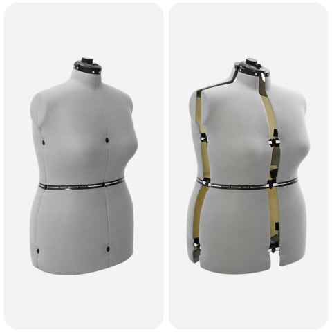 VidaXL Kobieca Regulowana Forma Sukienki Szary l Aksamit