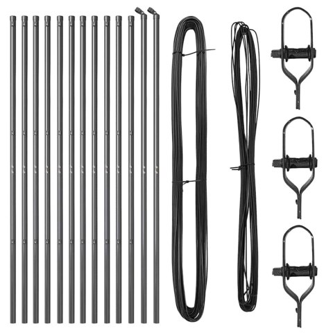 SŁUPEK OGRODZENIOWY. 13 SZT. SZARY STAL