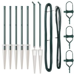 SŁUPEK OGRODZENIOWY. 7 SZT. ZIELONY STAL