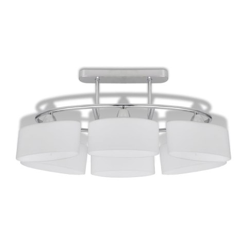 LAMPA SUFITOWA Z KLOSZAMI ELIPSOIDALNYMI 4 SZT. E14