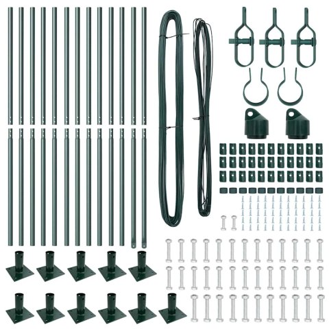 SŁUPEK OGRODZENIOWY. 13 SZT. ZIELONY STAL