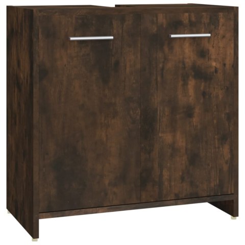 4-CZĘŚCIOWY ZESTAW MEBLI ŁAZIENKOWYCH PRZYDYMIONY DĄB