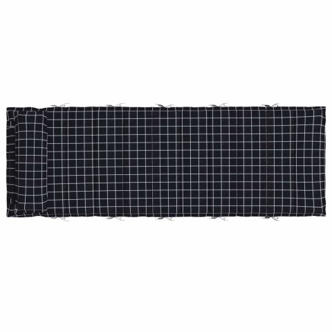 PODUSZKA NA LEŻAK SŁONECZNY KRATA CZARNY 178X60X4CM