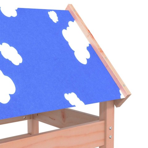 WIEŻA ZABAW BRĄZOWY 85X52,5X239CM DREWNO DOUGLAS LITE