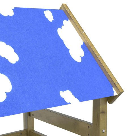 WIEŻA ZABAW BRĄZOWY DREWNO IMPREGNOWANE LITE