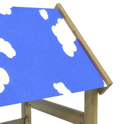 WIEŻA ZABAW BRĄZOWY DREWNO IMPREGNOWANE LITE