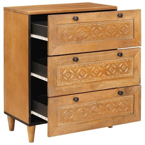 BUFET Z SZUFLADĄ JASNOBRĄZOWY 60X33X75CM LITE DREWNO MANGO