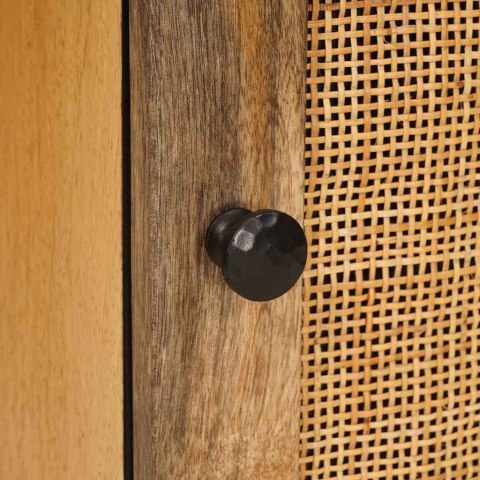 SZAFKA ŁAZIENKOWA BRĄZOWY 38X33X58CM DREWNO Z MANGO