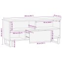 SZAFKA POD TELEWIZOR BRĄZOWY 100X33X46CM DREWNO Z MANGO