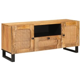 SZAFKA POD TELEWIZOR BRĄZOWY 105X33X46CM DREWNO Z MANGO
