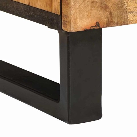 SZAFKA POD UMYWALKĘ BRĄZOWY 62X33X58CM DREWNO Z MANGO