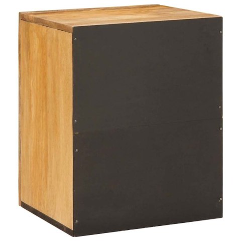 WISZĄCA SZAFKA ŁAZIENKOWA Z PÓŁKĄ BRĄZOWY 38X33X48CM