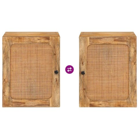 WISZĄCA SZAFKA ŁAZIENKOWA Z PÓŁKĄ BRĄZOWY 38X33X48CM