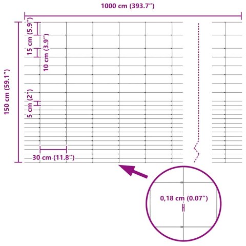 DZIKI PŁOT OCYNK NA GORĄCO 1000X150X0,18CM ŻELAZO
