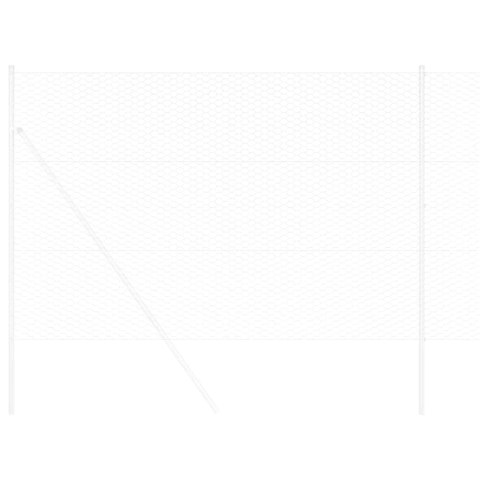 OGRODZENIE HEKSAGONALNE SREBRNY 1,5X100M STAL GALWANIZOWANA