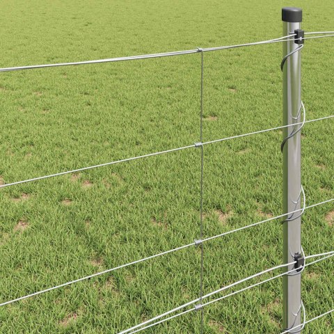 OGRODZENIE PASTWISKOWE SREBRNY 25X0,8M STAL GALWANIZOWANA