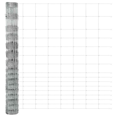 OGRODZENIE PASTWISKOWE SREBRNY 25X1,2M STAL GALWANIZOWANA