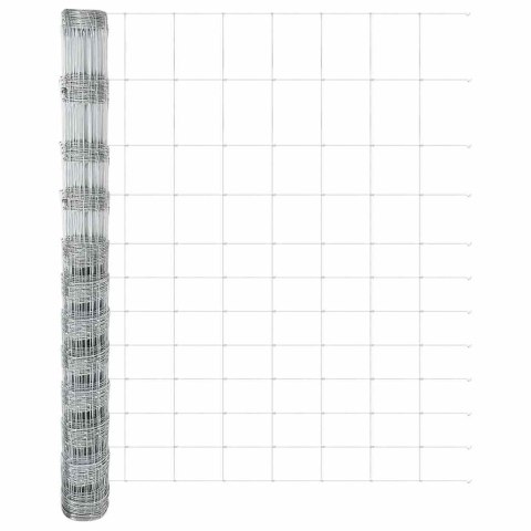 OGRODZENIE PASTWISKOWE SREBRNY 25X1,4M STAL GALWANIZOWANA