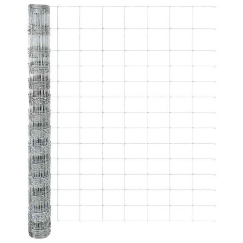 OGRODZENIE PASTWISKOWE SREBRNY 25X1,4M STAL GALWANIZOWANA