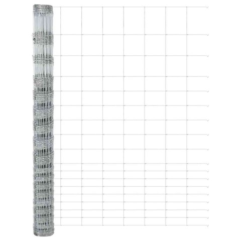 OGRODZENIE PASTWISKOWE SREBRNY 25X1,5M STAL GALWANIZOWANA