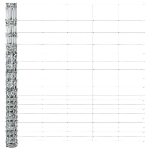 OGRODZENIE PASTWISKOWE SREBRNY 25X1,6M STAL GALWANIZOWANA