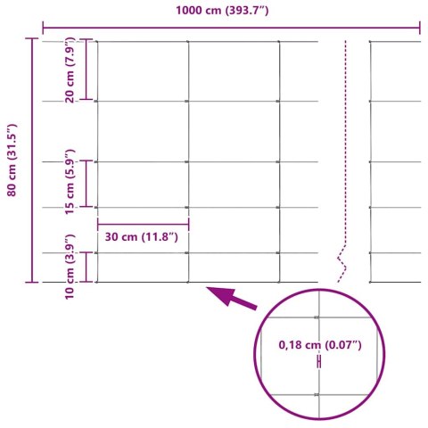 OGRODZENIE PASTWISKOWE SREBRNY 100X0,8M STAL GALWANIZOWANA