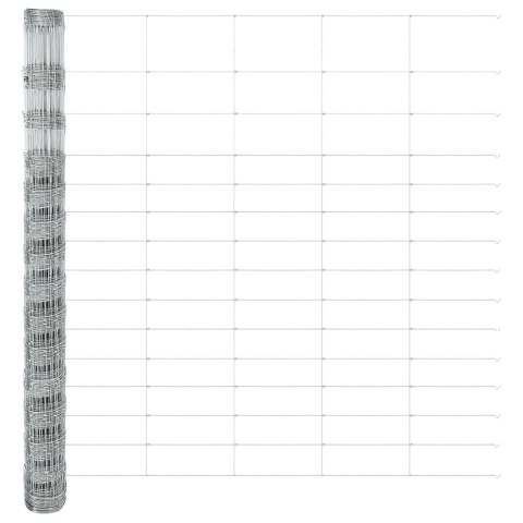 OGRODZENIE PASTWISKOWE SREBRNY 50X1,6M STAL GALWANIZOWANA