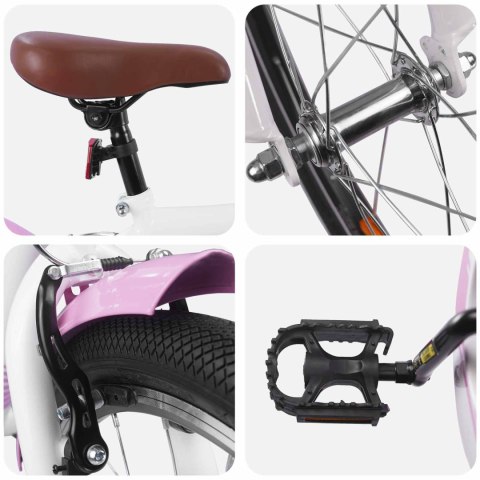 ROWER DZIECIĘCY 20 CALI DLA DZIECI W WIEKU 6-11 LAT JASNY RÓŻ