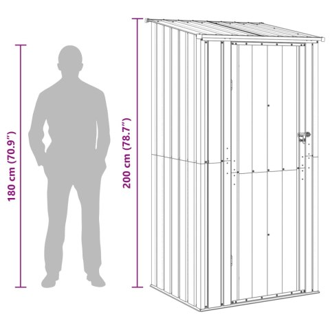 SCHOWKI OGRODOWE ANTRACYT 103X86X200CM METAL