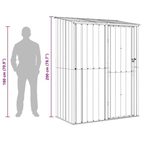 SCHOWKI OGRODOWE ANTRACYT 153,5X86X200CM METAL