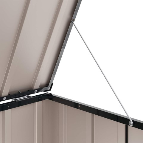 SKRZYNIA DO PRZECHOWYWANIA W OGRODZIE CZARNY 101X56,5X50CM