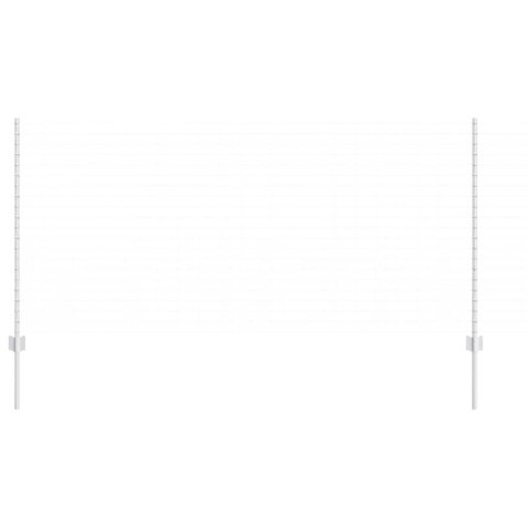 SŁUPEK OGRODZENIOWY. 5 SZT. SREBRNY 120CM STAL