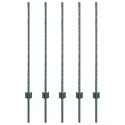 SŁUPEK OGRODZENIOWY. 5 SZT. ZIELONY 140CM STAL