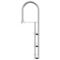 DRABINKA DOKOWA 3-STOPNIOWA SREBRNY 45X11,5X134CM