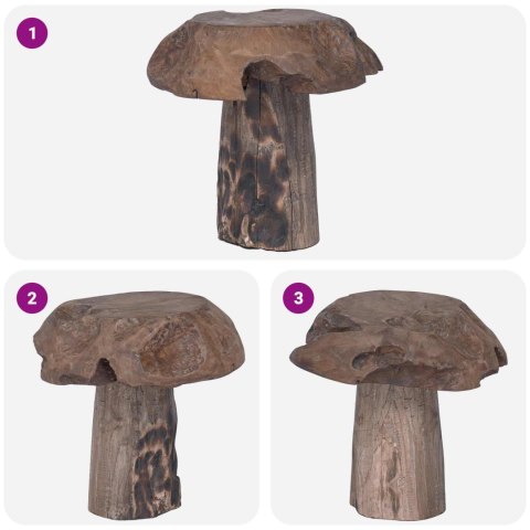 HALKA NATURALNY 35X35X35CM LITE DREWNO TEAKOWE