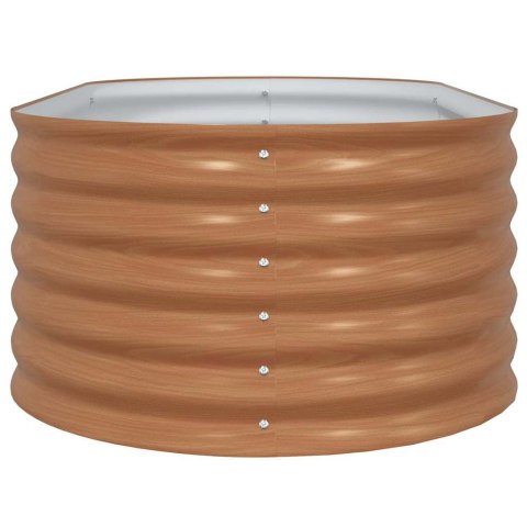 PODNIESIONY GRZĄDKA BRĄZOWY 160X80X44CM STAL