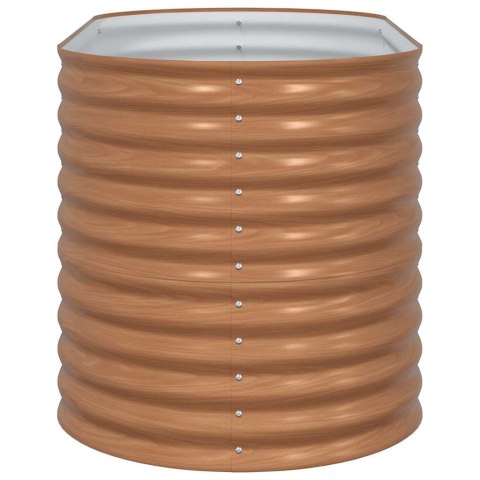 PODNIESIONY GRZĄDKA BRĄZOWY 160X80X81CM STAL