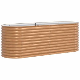 PODNIESIONY GRZĄDKA BRĄZOWY 240X80X81CM STAL