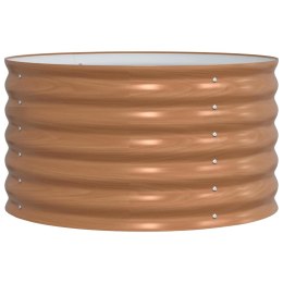 PODNIESIONY GRZĄDKA BRĄZOWY 80X80X44CM STAL