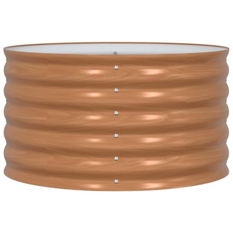 PODNIESIONY GRZĄDKA BRĄZOWY 80X80X44CM STAL